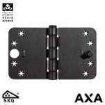 AXA SMART EASYFIX VEILIGHEIDSSCHARNIER 89X150MM RONDE HOEK ZWART SKG***