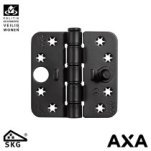 AXA SMART EASYFIX VEILIGHEIDSSCHARNIER 89X89MM RONDE HOEK ZWART SKG***