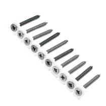 Bandschroeven voor spaanplaat 4x50 mm verzinkt platkop pozidriv 1000 stuks
