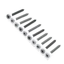 Bandschroeven voor spaanplaat 4x40 mm verzinkt platkop pozidriv 1000 stuks