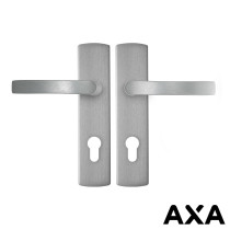 Deurbeslag aluminium AXA op schild pc72 luxe