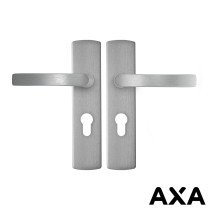 Deurbeslag aluminium AXA op schild pc55 luxe