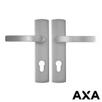 Deurbeslag aluminium AXA op schild pc72 luxe