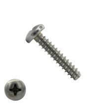 Parkers zonder boorpunt RVS A2 4,8x32mm cilinderkop philips DIN 7981 200 stuks