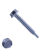 Boorschroeven verzinkt 6,3x38mm zeskantkop DIN 7504-K 200 stuks