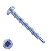 Boorschroeven verzinkt 6,3x63mm cilinderkop philips DIN 7504-N 200 stuks