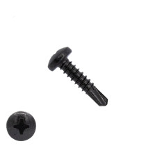 Boorschroeven zwart verzinkt 4,2x16mm cilinderkop philips DIN 7504-N 200 stuks