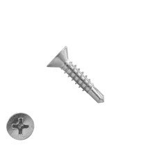 Boorschroeven RVS A2 4,2x16mm platkop philips DIN 7504-P 200 stuks