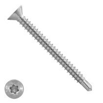 Boorschroeven RVS A2 4,8x75mm platkop torx DIN 7504-P 200 stuks