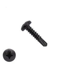 Boorschroeven zwart verzinkt 3,5x16mm cilinderkop philips DIN 7504-P 200 stuks