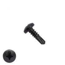 Boorschroeven zwart verzinkt 4,2x13mm cilinderkop philips DIN 7504-P 200 stuks