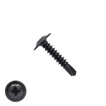 Boorschroeven zwart verzinkt 4,2x19mm flenskop philips DIN 7504-P 200 stuks