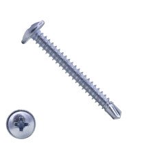 Boorschroeven verzinkt 4,2x50mm flenskop philips DIN 7504-P 200 stuks