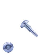 Boorschroeven verzinkt 4,8x13mm cilinderkop squaredrive DIN 7504-V 200 stuks