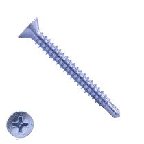 Boorschroeven verzinkt 4,8x50mm platkop philips DIN 7504-P 200 stuks