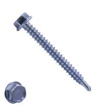 Boorschroeven verzinkt 6,3x50mm zeskantkop DIN 7504-K 200 stuks