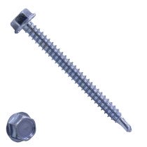 Boorschroeven verzinkt 6,3x75mm zeskantkop DIN 7504-K 200 stuks