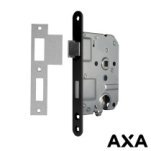 CILINDERSLOT 55MM VOORPLAAT ZWART INCL SLUITPLAAT AXA