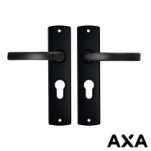 DEURBESLAG ZWART AXA OP SCHILD PC55