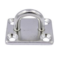 Dekoog vierkante grondplaat 40x35mm RVS A2 1 stuk