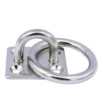Dekoog vierkante grondplaat met ring 50x40mm RVS A4 1 stuk