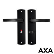 DEURBESLAG ZWART AXA OP SCHILD WC-/BADKAMERSLUITING 63/8