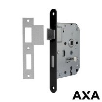 Klavierslot 55mm voorplaat zwart incl sluitplaat AXA