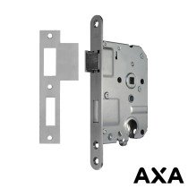 Cilinderslot 55mm voorplaat rvs incl sluitplaat AXA