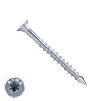 Dynaplus beslagschroeven 4x40mm verzinkt platkop met boorpunt torx 200 stuks