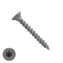 Dynaplus spaanplaatschroeven 4x35mm ar-coating grijs platkop torx 200 stuks
