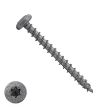 Dynaplus spaanplaatschroeven 4x50mm ar-coating grijs cilinderkop torx 200 stuks