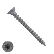 Dynaplus spaanplaatschroeven 5x50mm ar-coating grijs platkop torx 200 stuks