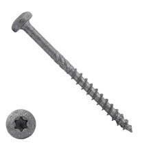 Dynaplus spaanplaatschroeven 5x70mm deeldraad ar-coating grijs cilinderkop torx 200 stuks