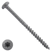 Dynaplus spaanplaatschroeven 6x100mm deeldraad ar-coating grijs cilinderkop torx 100 stuks