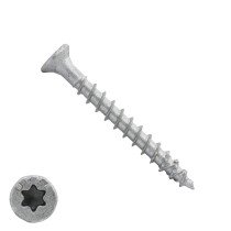Dynaplus beslagschroeven 4,5x40mm ar-coating zilver platkop torx 200 stuks