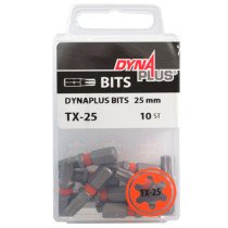 Dynaplus bit TORX-25 ORANJE 25mm 10 stuks