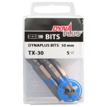 Dynaplus bit TORX-30 BLAUW 50mm 5 stuks