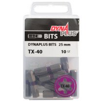 Dynaplus bit TORX-40 PAARS 25mm 10 stuks