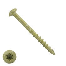 Dynaplus gevelschroeven 4,5x60mm deeldraad ar-coating bronze cilinderkop torx 200 stuks