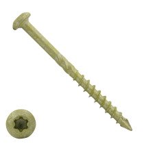 Dynaplus gevelschroeven 4,5x80mm deeldraad ar-coating bronze cilinderkop torx 200 stuks