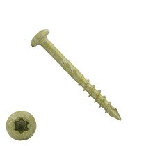 Dynaplus gevelschroeven 4x40mm deeldraad ar-coating bronze cilinderkop torx 200 stuks