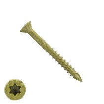 Dynaplus glaslatschroeven 3,5x40mm deeldraad ar-coating bronze platkop torx 200 stuks