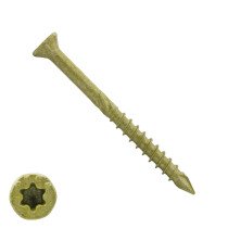 Dynaplus glaslatschroeven 3,5x50mm deeldraad ar-coating bronze platkop torx 200 stuks