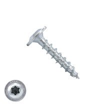 Dynaplus houtbouwschroeven 4x30mm verzinkt discuskop met snijpunt torx 200 stuks