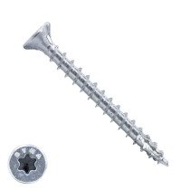 Dynaplus constructieschroeven 6x50mm verzinkt platkop met snijpunt torx 100 stuks