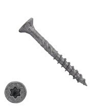Dynaplus spaanplaatschroeven 4,5x40mm deeldraad ar-coating grijs platkop torx 200 stuks