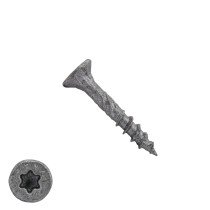 Dynaplus spaanplaatschroeven 4x30mm deeldraad ar-coating grijs platkop torx 200 stuks