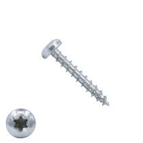 Dynaplus spaanplaatschroeven 5x30mm verzinkt cilinderkop torx 200 stuks