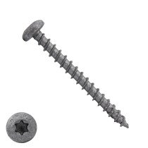 Dynaplus spaanplaatschroeven 6x50mm ar-coating grijs cilinderkop torx 100 stuks