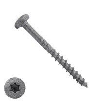 Dynaplus spaanplaatschroeven 6x60mm deeldraad ar-coating grijs cilinderkop torx 100 stuks